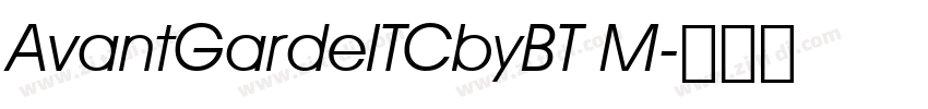 AvantGardeITCbyBT M字体转换